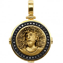 Złoty medalik pasja Jezusa...