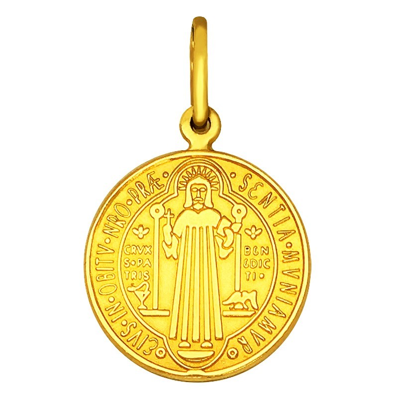 Złoty Medalik Św.Benedykta Pamiątka 2,1g złoto 585