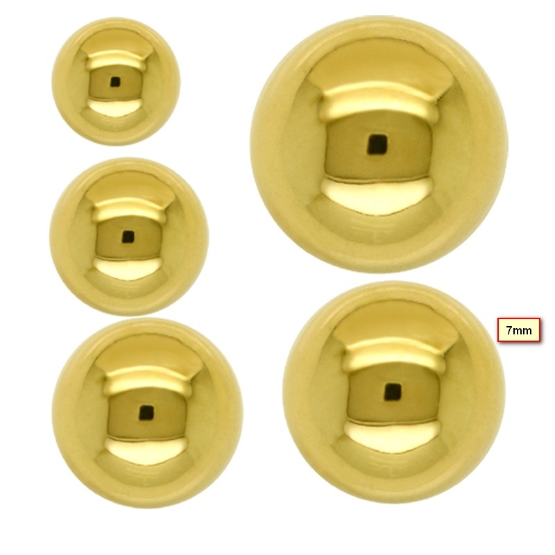 Złote Kolczyki Kule sztyft L 0,62 złoto próba 585