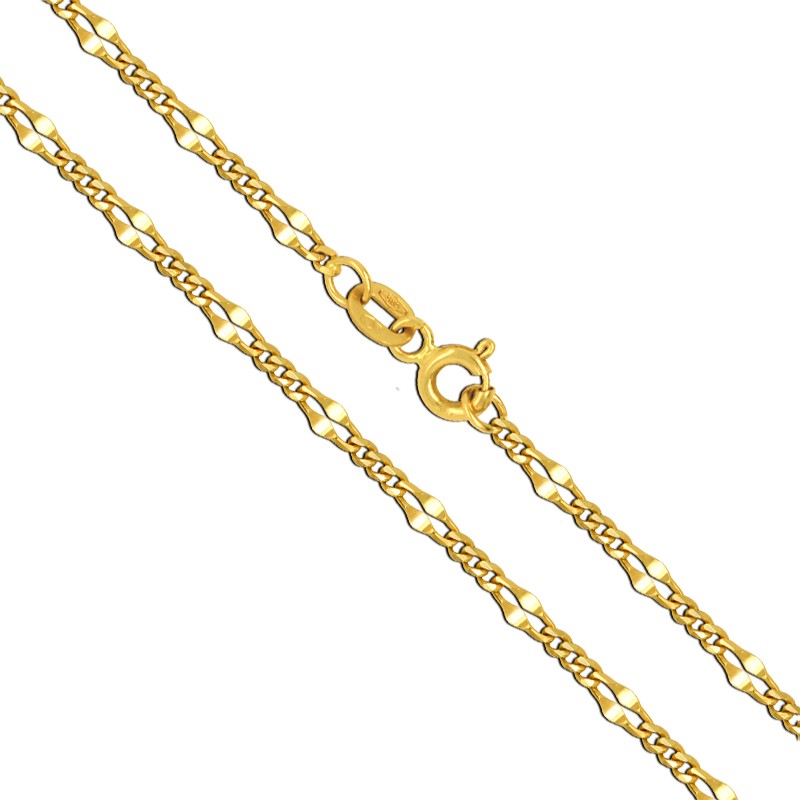 Złoty łańcuszek typu New Figaro 45/3,07g złoto 585