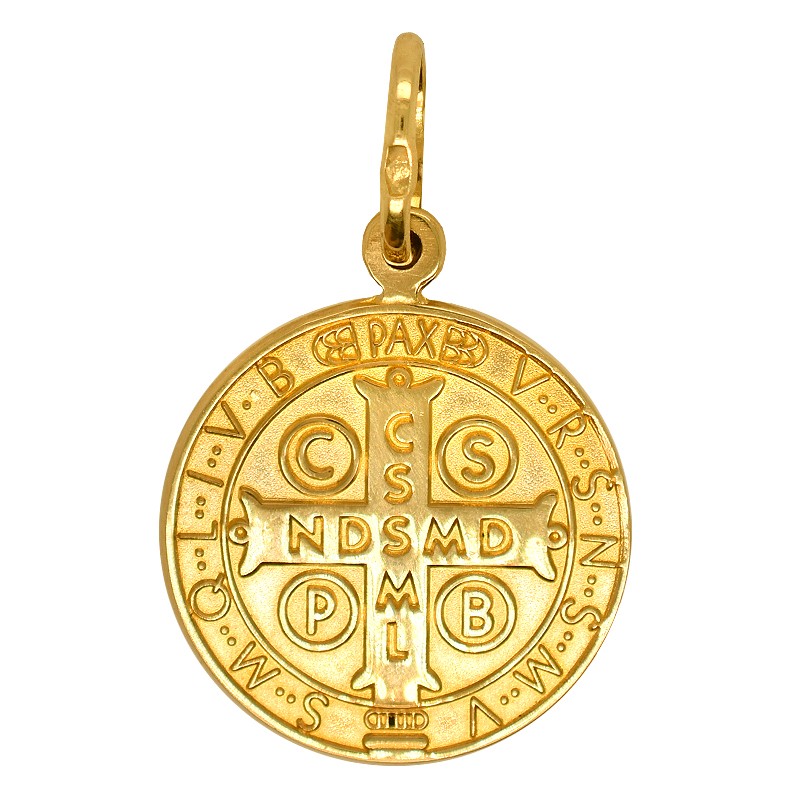 Złoty Medalik Św. Benedykta 3,6 L złoto 585