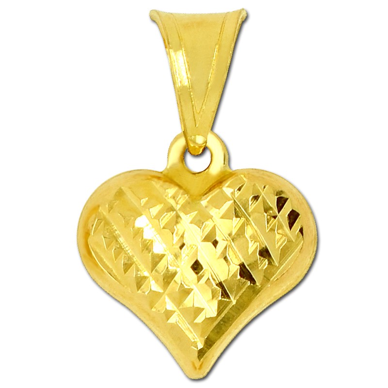 Złote serduszko grawerowane S pr. 585