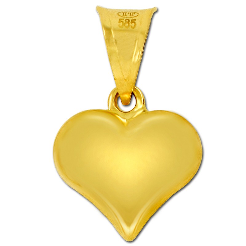 Złote serduszko grawerowane S pr. 585