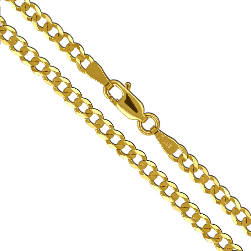 Złoty Łańcuszek splot pancerka szlifowana 45/7,72 585