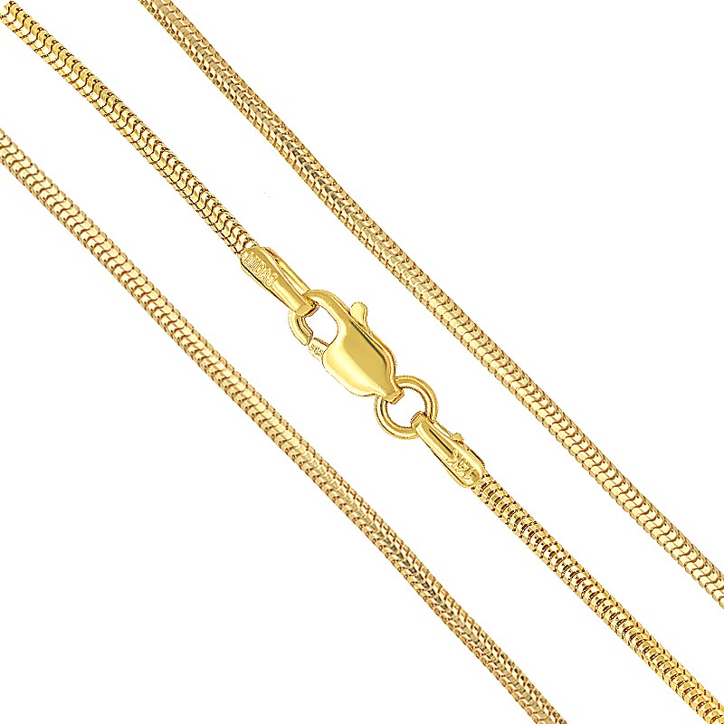 Złoty Łańcuszek splot Linka - Snake 45cm 3,1g pełne złoto 585