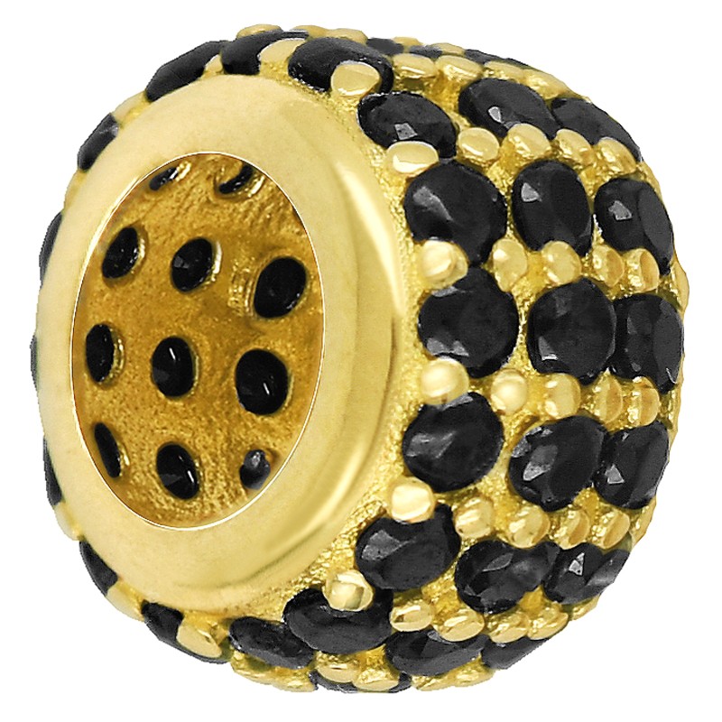 Charms Jabłko do Modułowej bransolety Pamiątka Czarny Mały pr.585