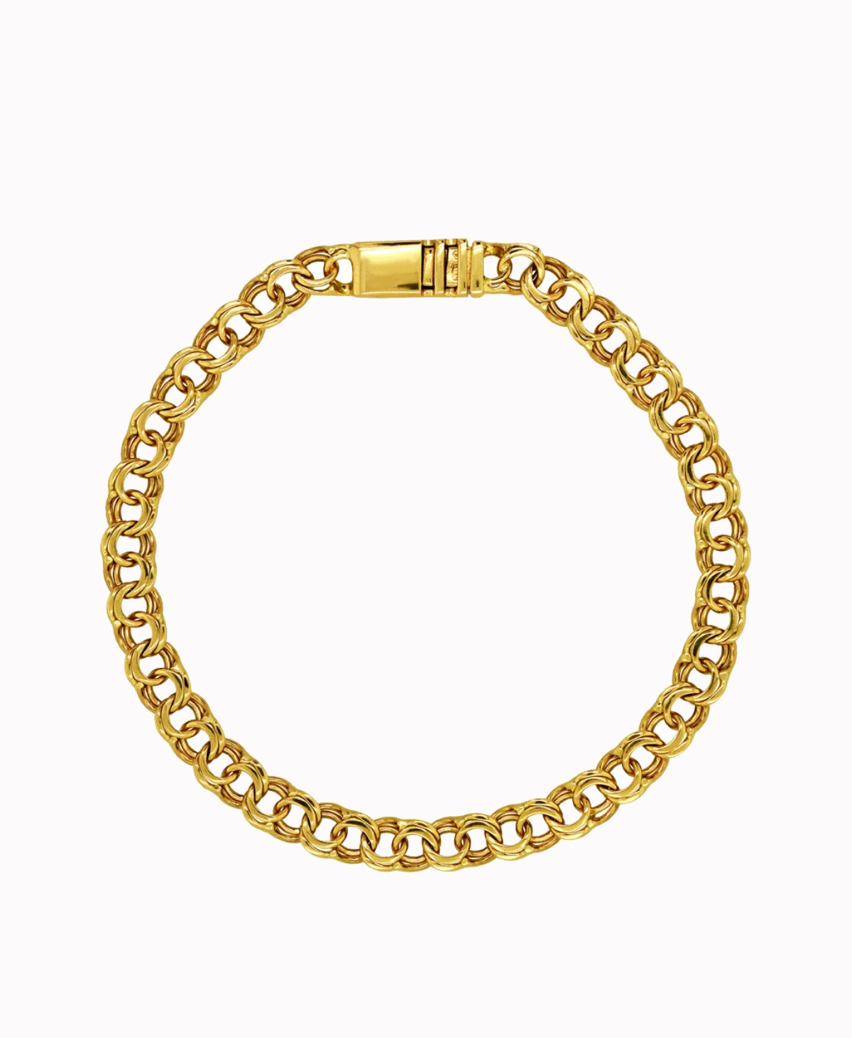 Złota bransoletka splot Bismark Garibaldi pr. 585 9,80g