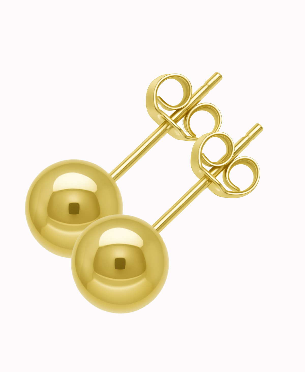 Złote Kolczyki Kuleczki sztyft 5,95mm/1,15g złoto 585