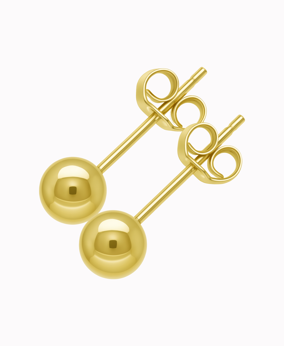 Złote Kolczyki Kuleczki sztyft 4,43mm/0,82g złoto 585