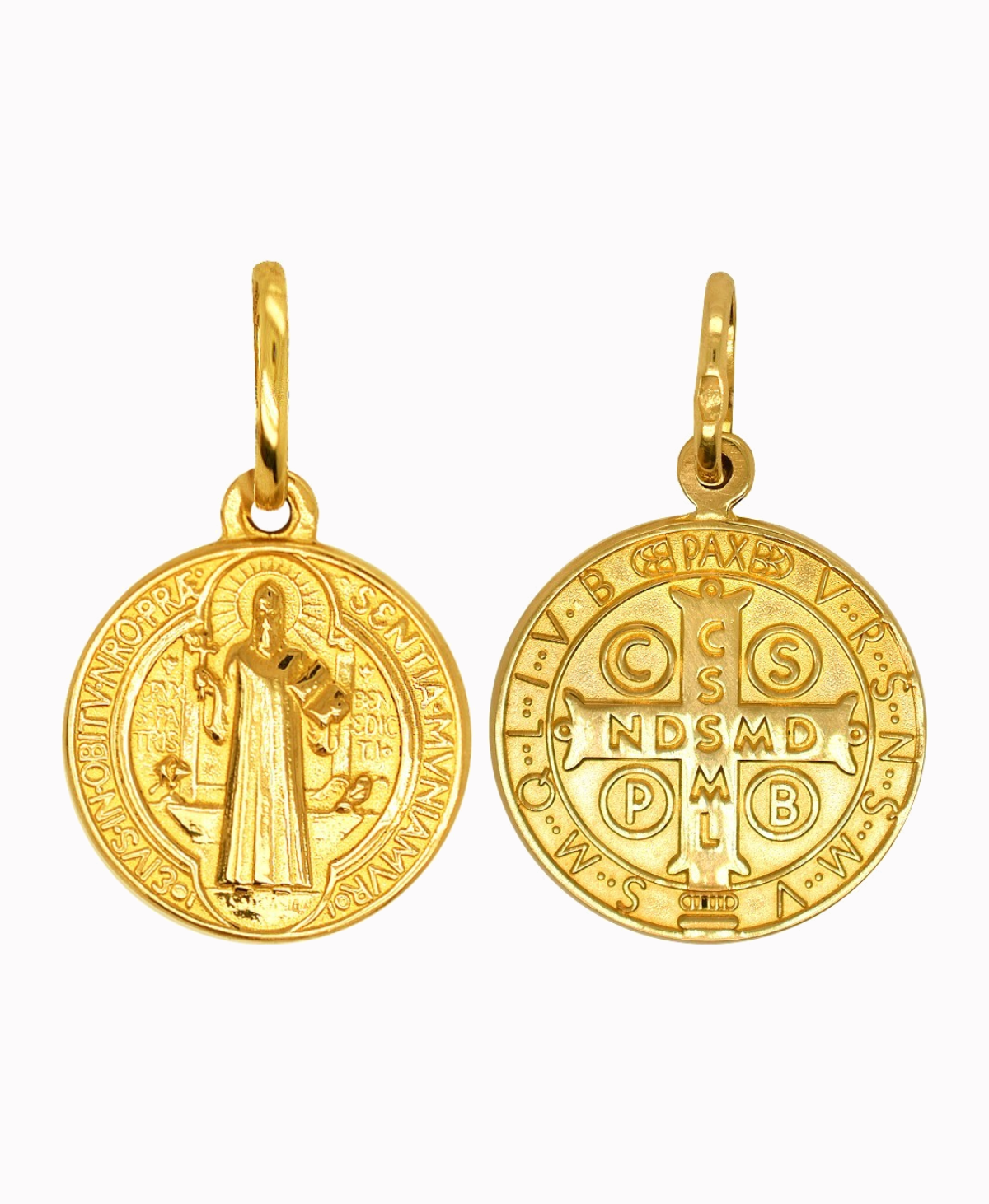 Złoty Medalik Św. Benedykta Pamiątka 1,5g złoto próba 585