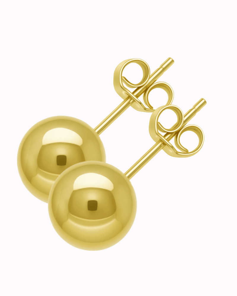 Złote Kolczyki Kule sztyft L 0,62 złoto 585