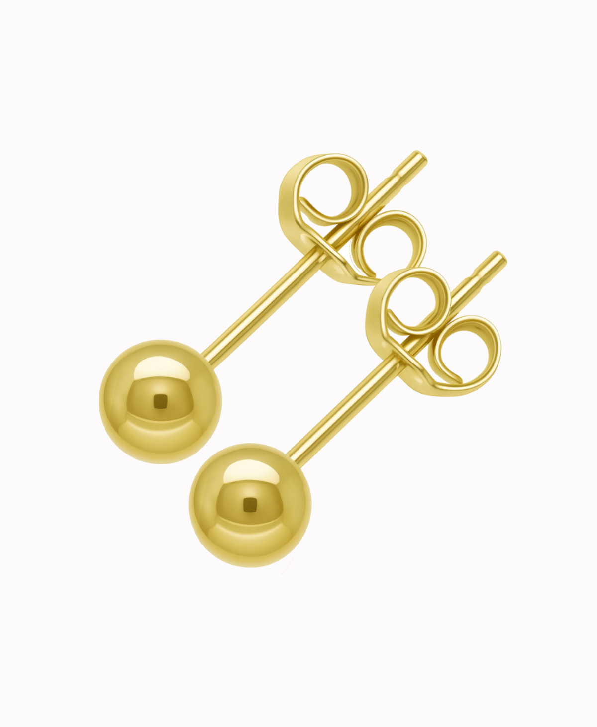 Złote Kolczyki Kule sztyft S 0,39  złoto 585