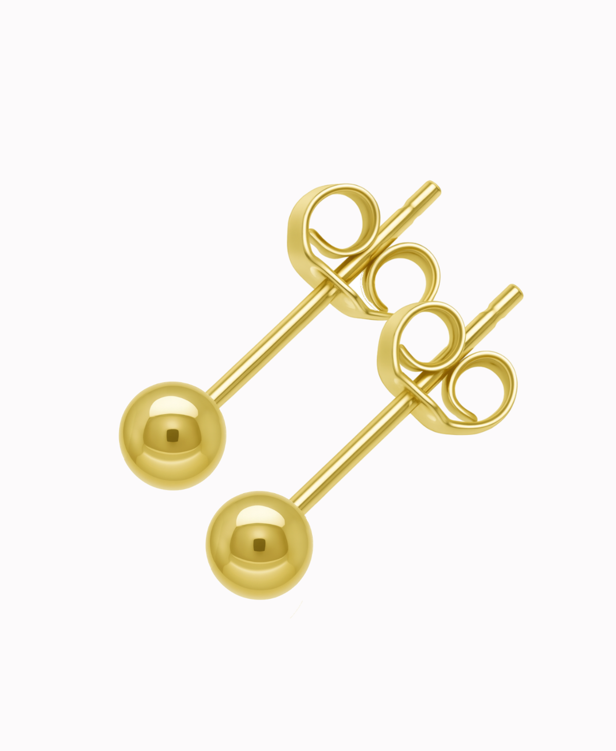 Złote Kolczyki Kule sztyft XS 0,34 złoto 585
