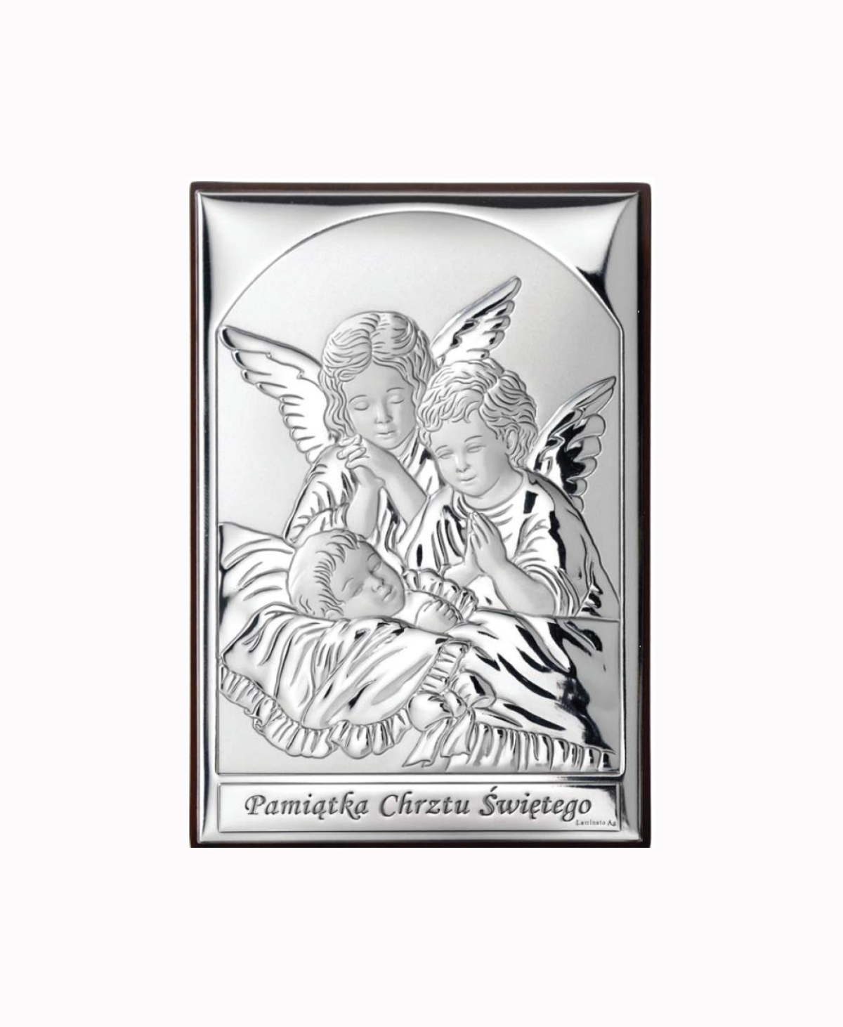 Obrazek Srebrny Chrzest Święty 9x13cm