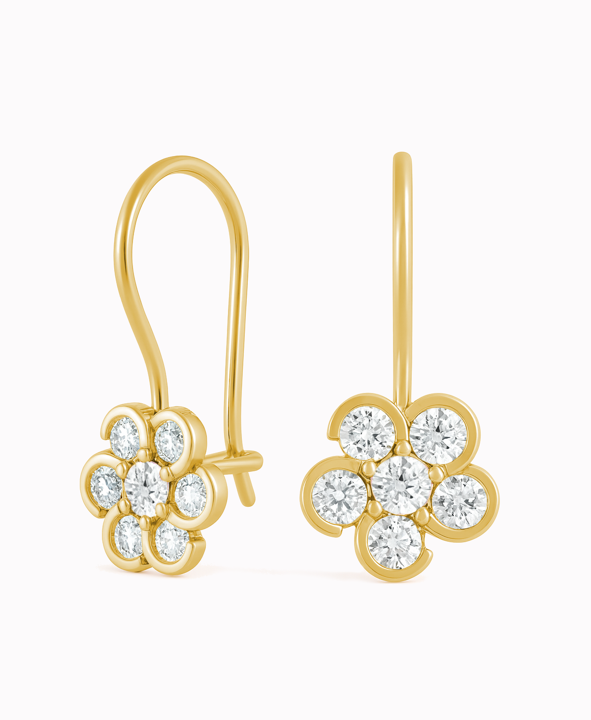 Princes kolczyki dla dziewczynki Kwiatuszki na biglu pr. 585 1,42g