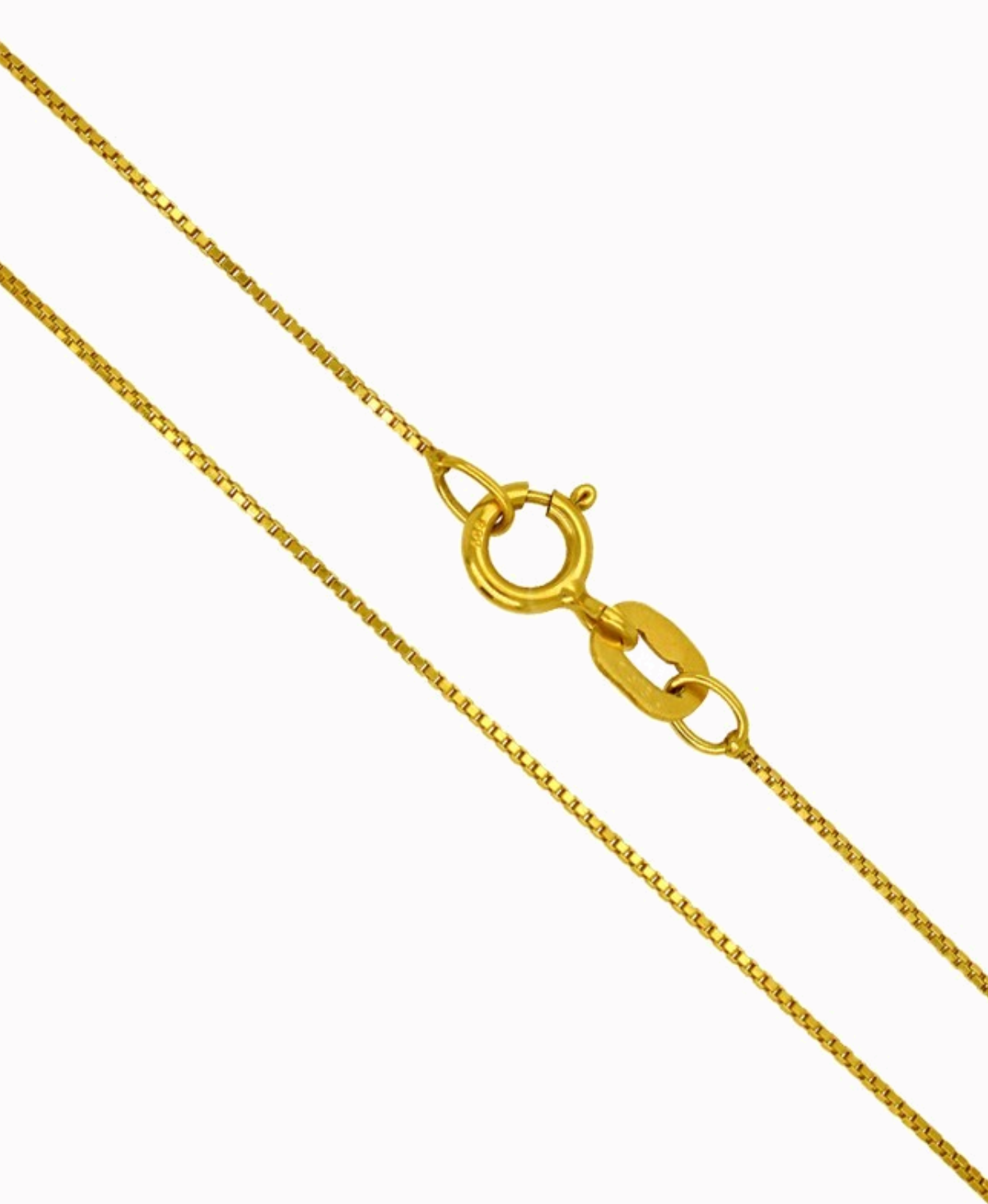 Złoty łańcuszek kostka 45cm pr. 585