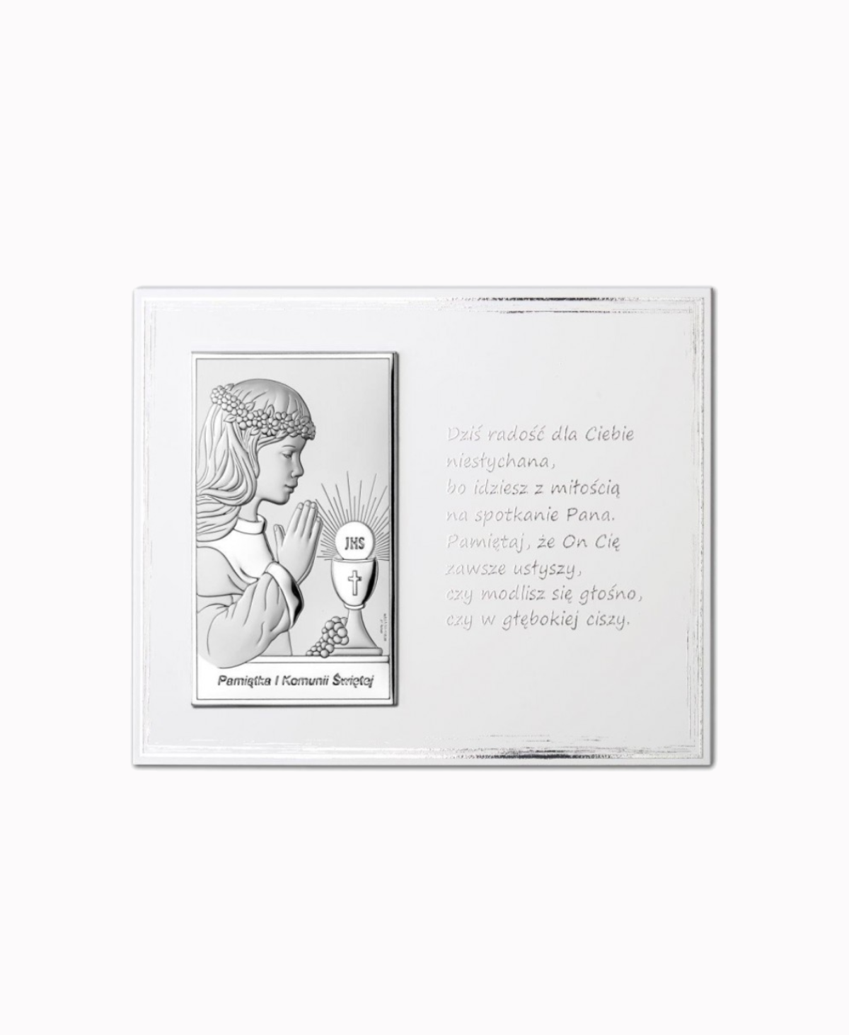 Obrazek Srebrny I Komunia Święta 13x18cm