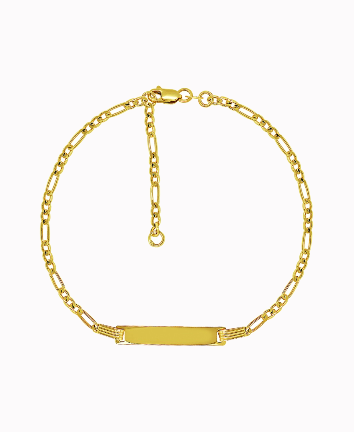 Złota bransoletka młodzieżowa Figaro Pamiątka Komunii pr. 585