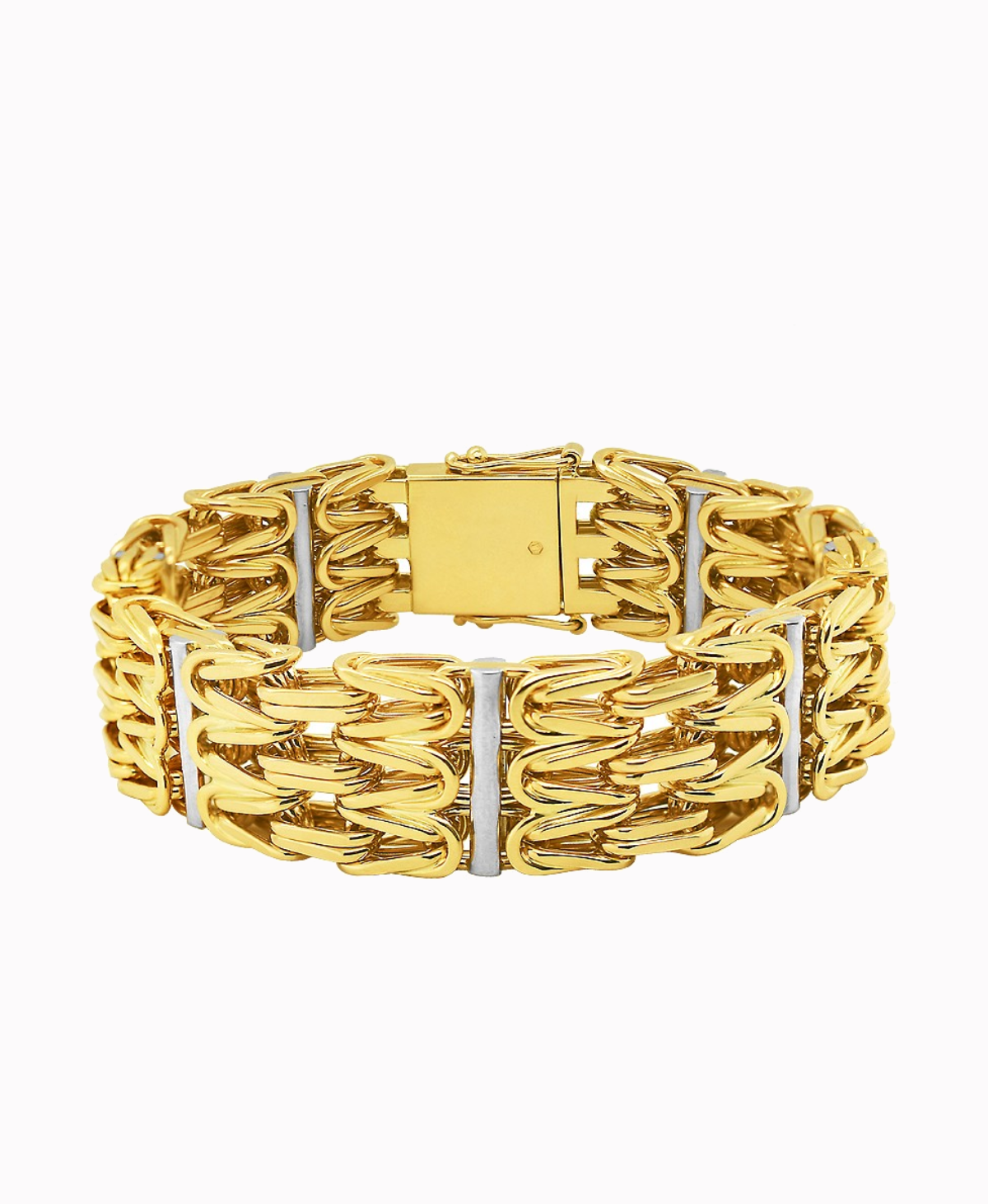 Złota bransoletka splot Królewskix3 RAMZES 95,5/21cm pr585