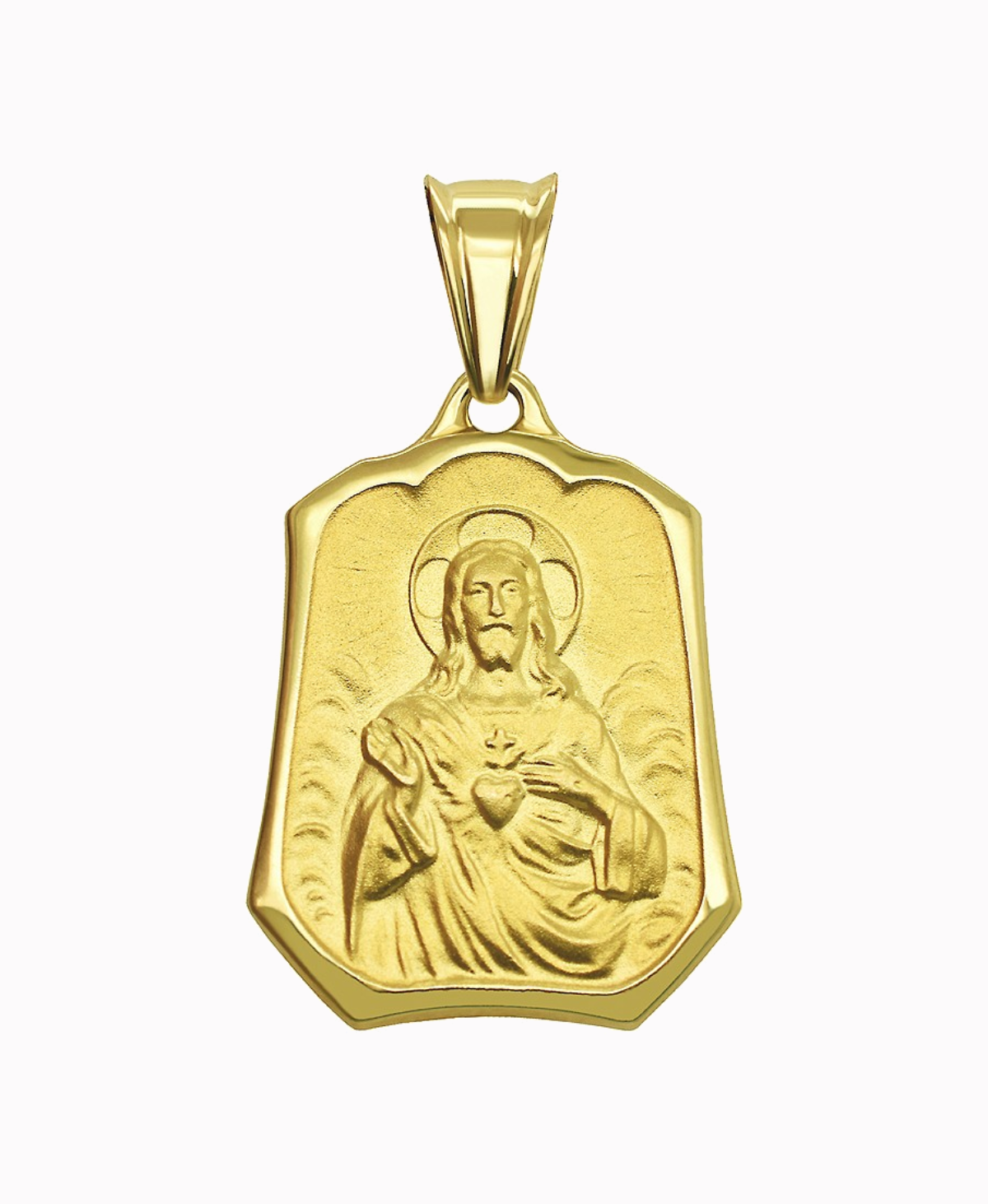 Złoty Szkaplerz, dwustronny medalik Matka Boża pr.585 XL