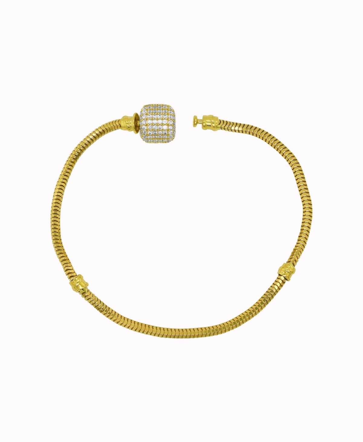 Złota Modułowa bransoletka Baza 18,5cm