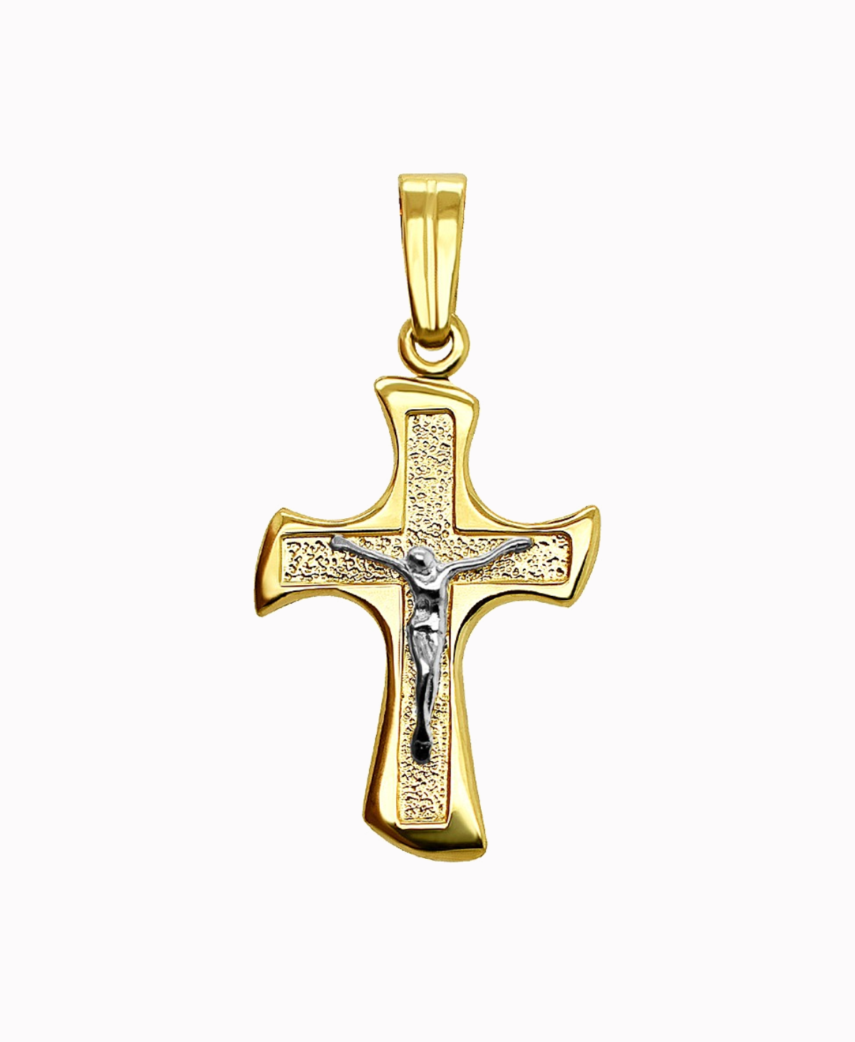 Złoty Krzyżyk warszawski 6/1,4 Figurka z białego złoto 585