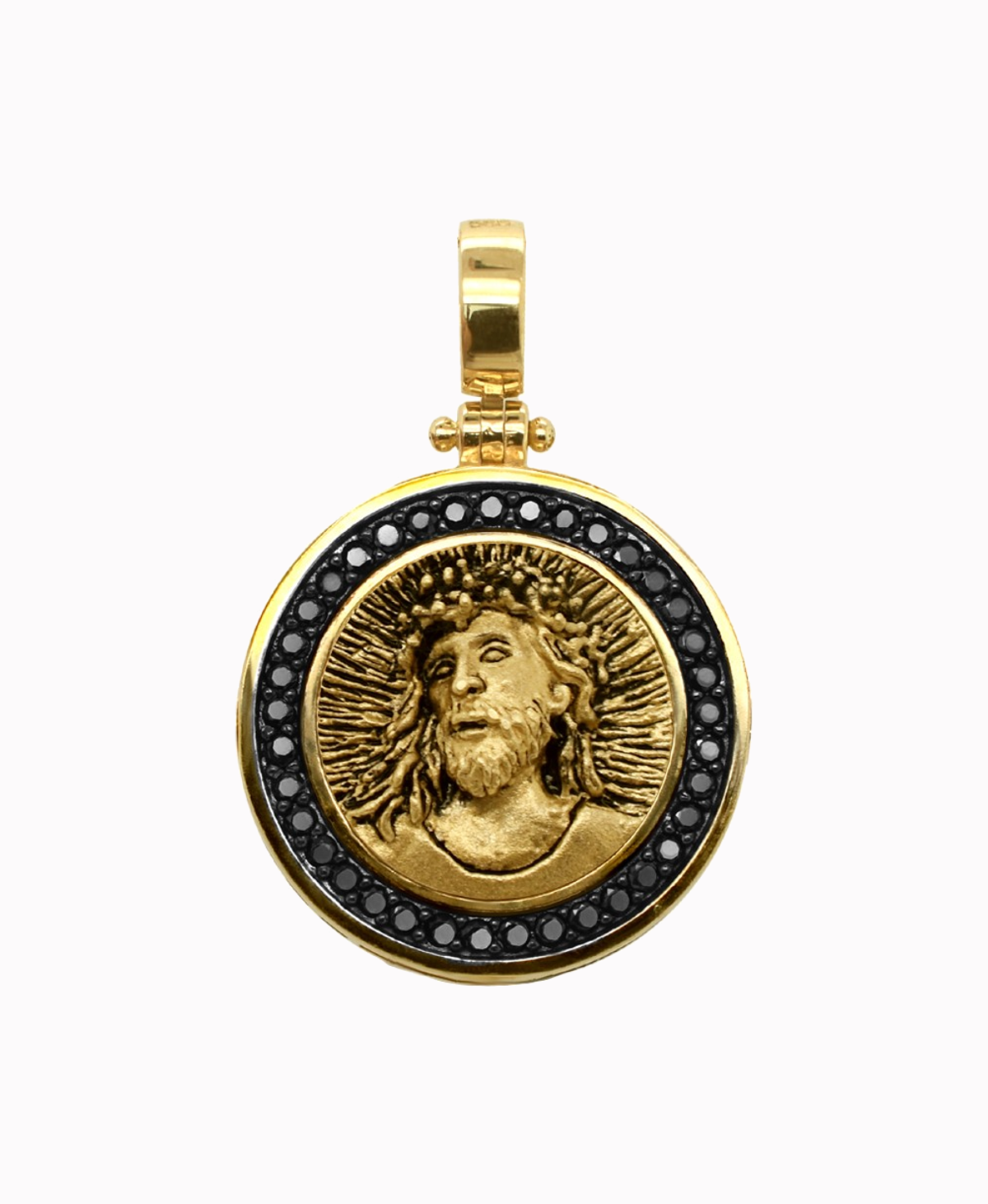 Złoty medalik pasja Jezusa Chrystusa Pamiątka złoto 585