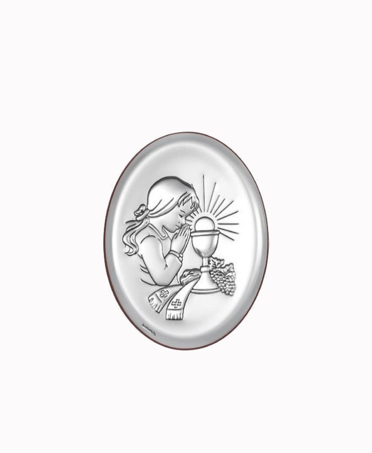 Obrazek Srebrny I Komunia Święta 7x9cm