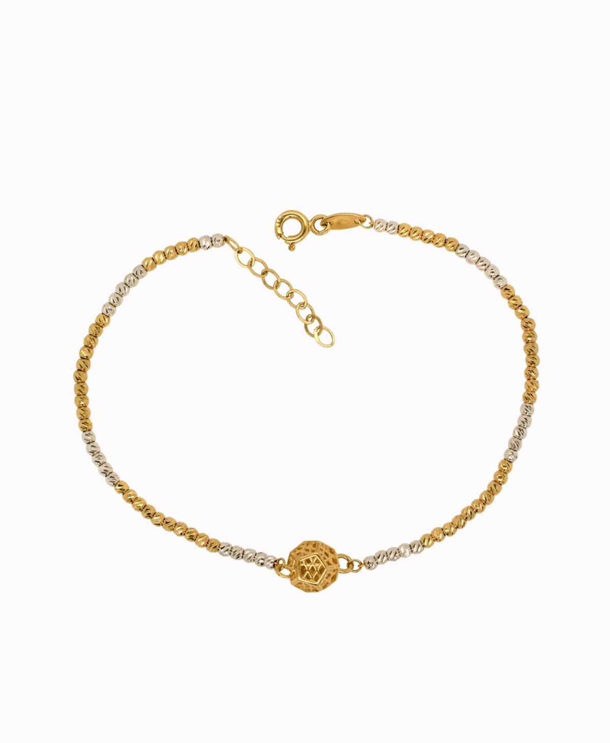 Złota bransoletka z kulką ozdobną 3,07g