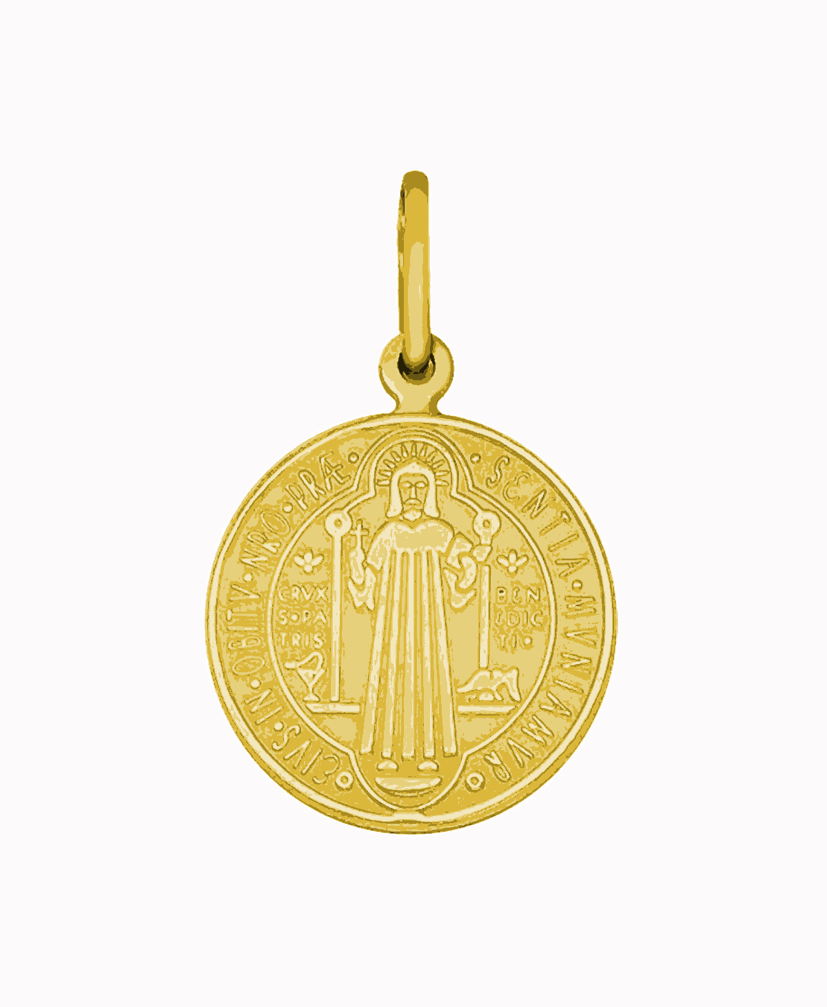 Złoty Medalik Św .Benedykta Pamiątka 2,30g złoto 585