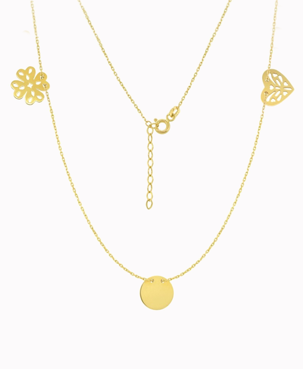 Złoty łańcuszek Celebrytka 3 elementowa pr. 585