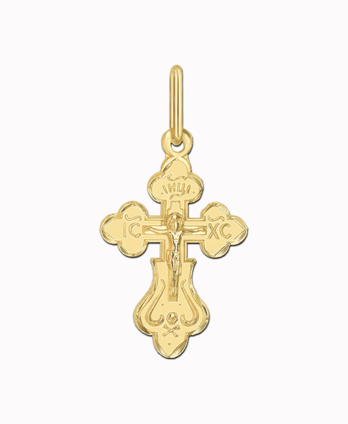 Złoty Krzyżyk prawosławny S złoto próba 585