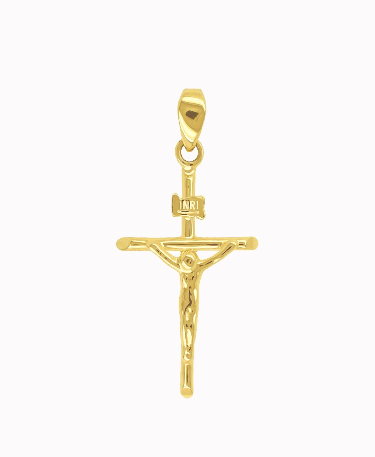 Złoty Krzyżyk typ Papieski z figurką Jezusa 0,8g złoto próba 585