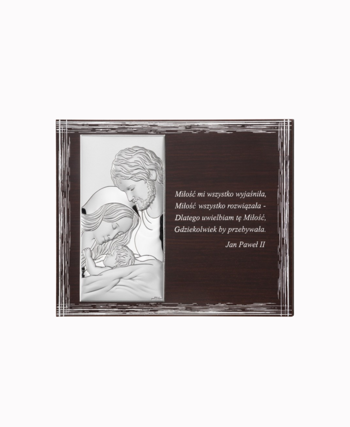 Obrazek Srebrny Świętej Rodziny 20x25cm