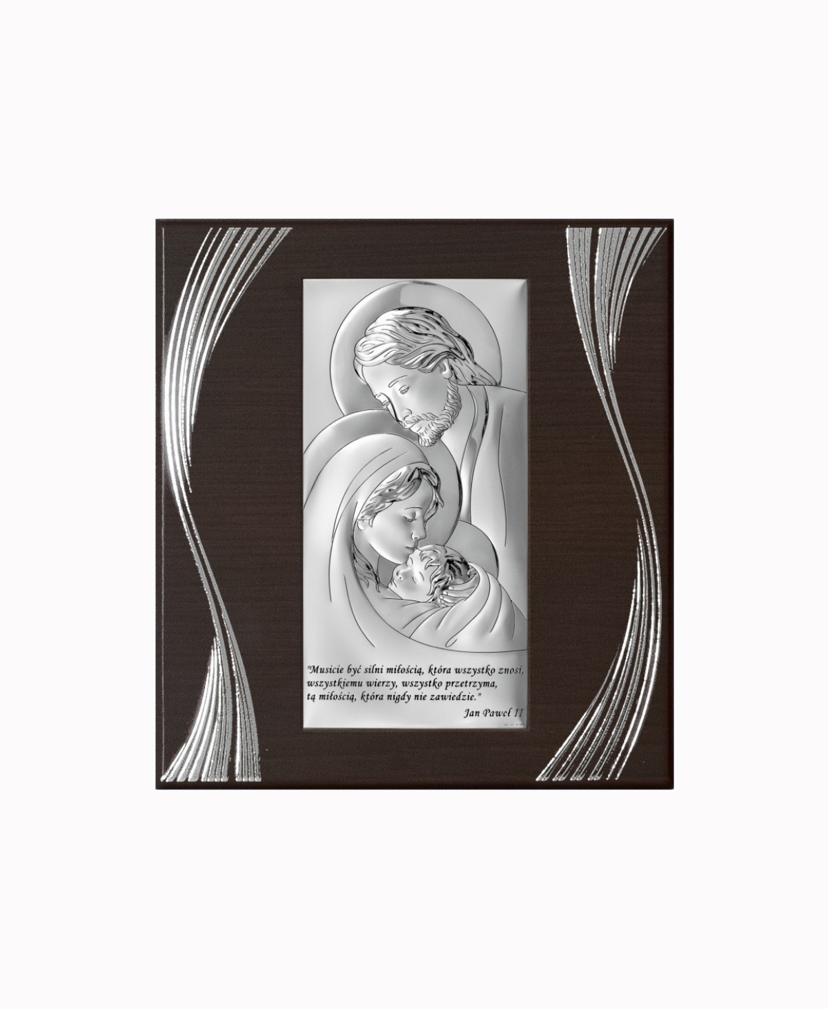 Obrazek Srebrny Świętej Rodziny 21x23cm