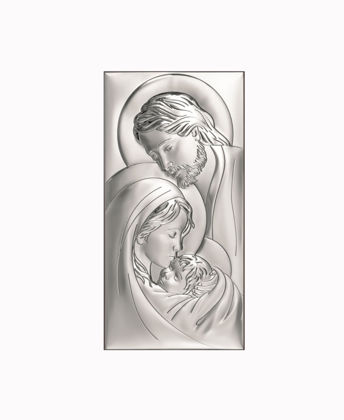 Obrazek Srebrny Świętej Rodziny 6x12cm