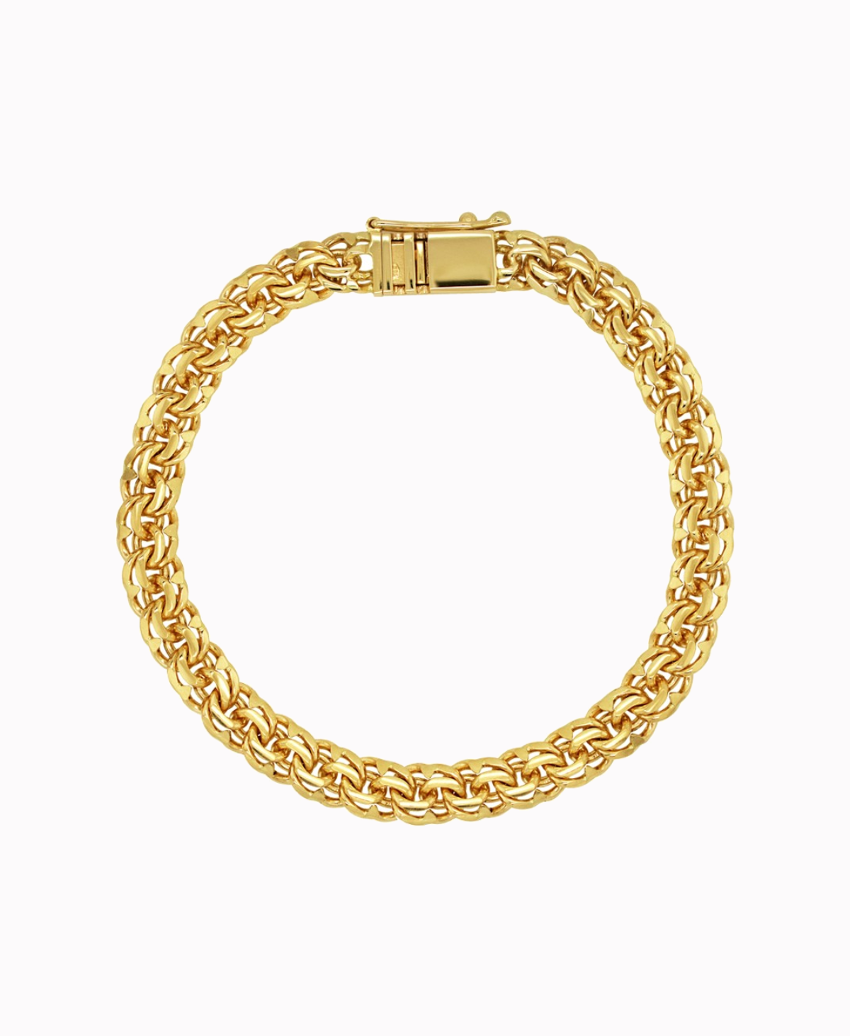 Złota bransoletka splot Bismark Garibaldi 29,9/21cm pr. 585