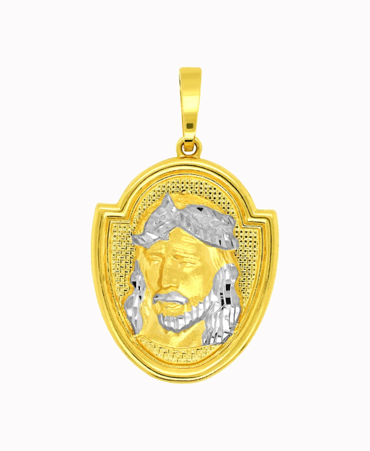 Złoty Medalik Ryngraf Pamiątka Głowa Jezusa Chrystusa złoto 585