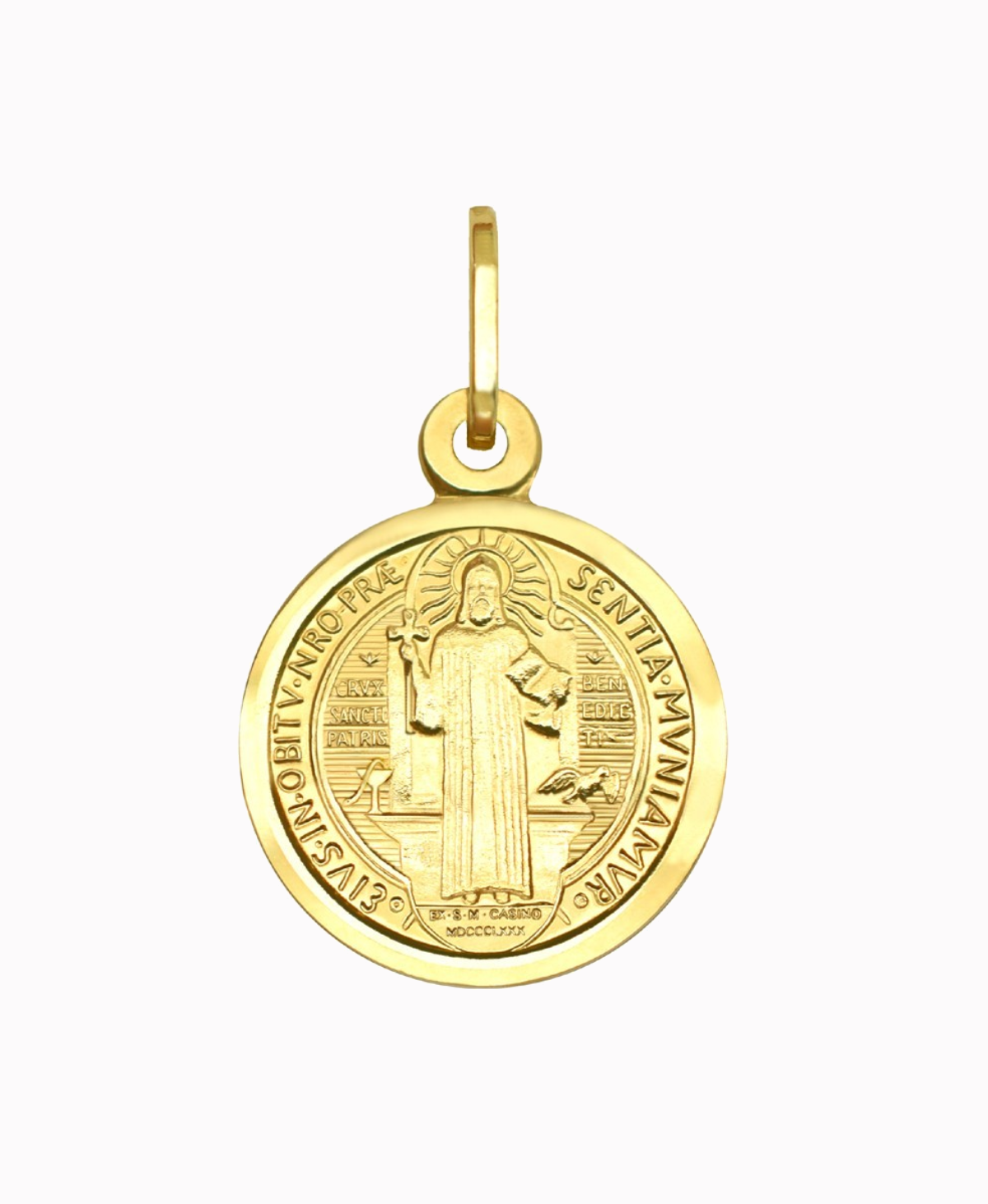 Złoty Medalik Św. Benedykta S 1,3g złoto 585