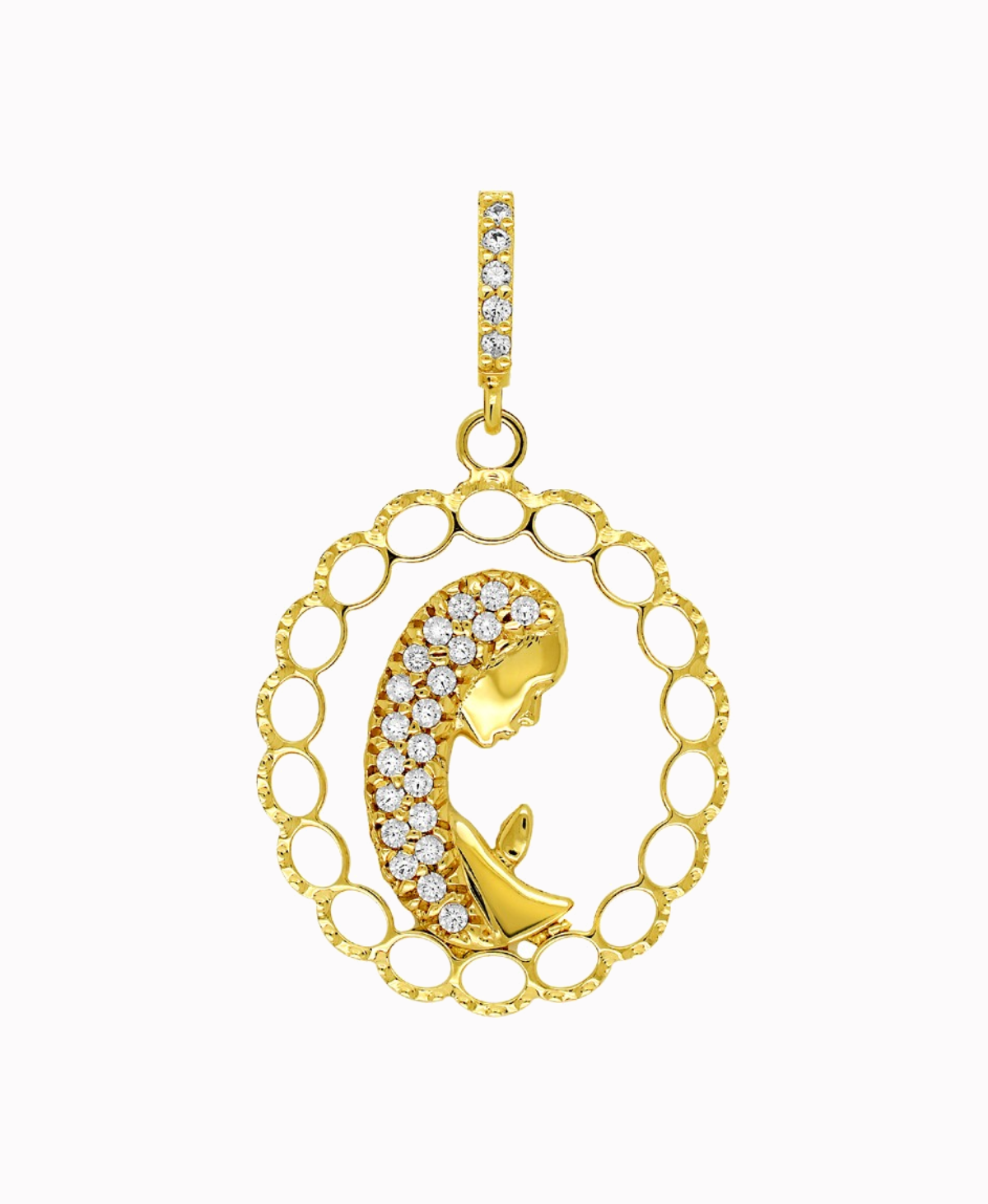 Złoty medalik Matka Boża Fatimska Pamiątka 1,35g złoto 585