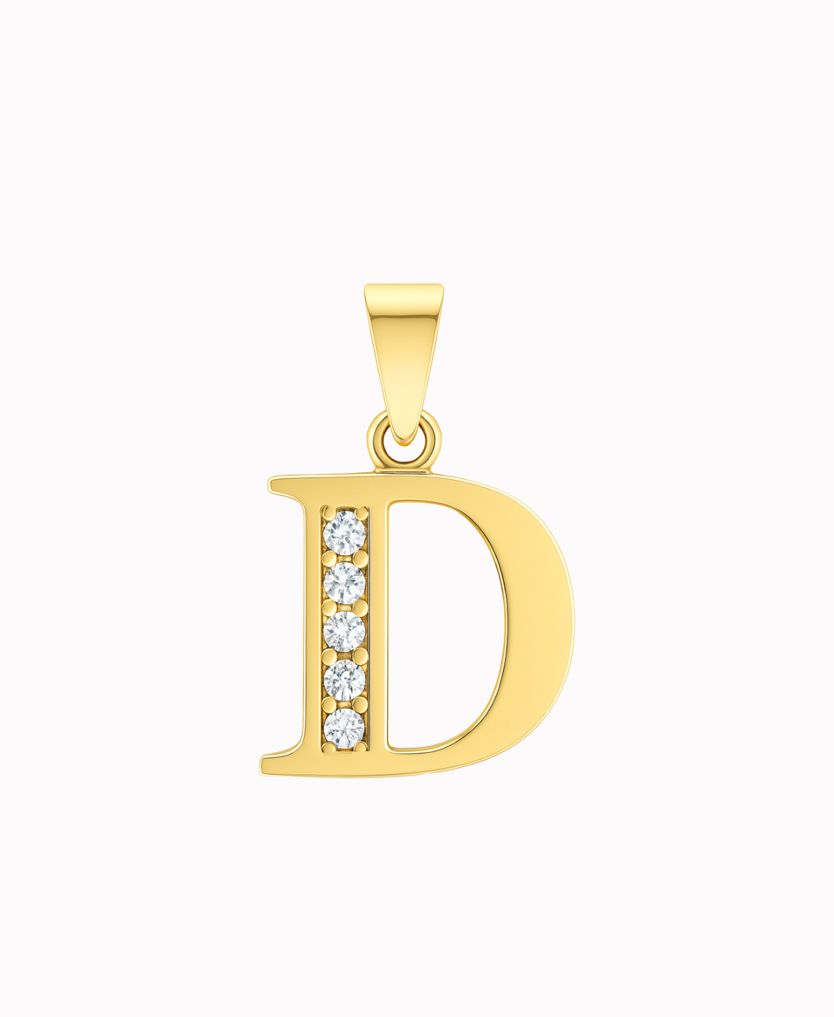 złota zawieszka literka D próba 585