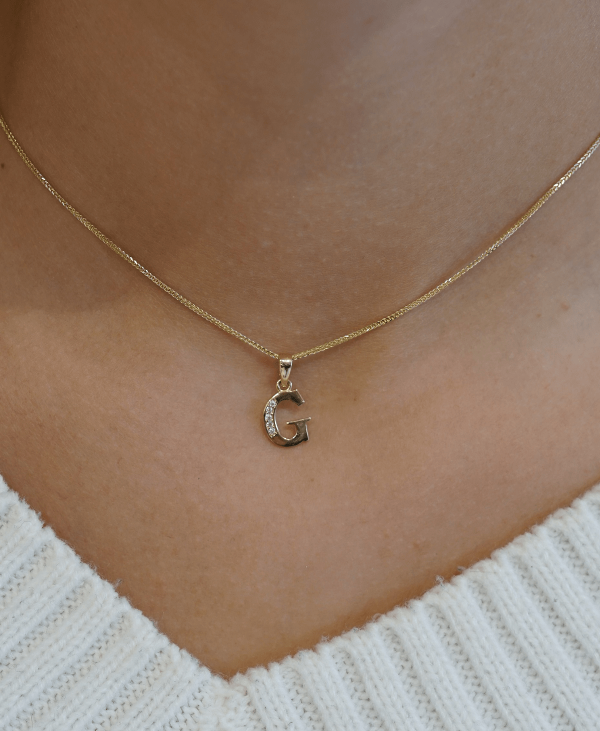 złota zawieszka literka G próba 585