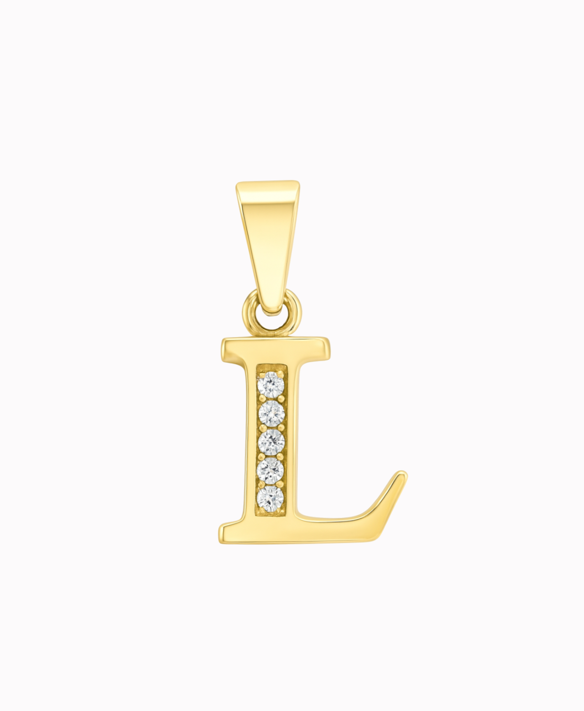 złota zawieszka literka L próba 585