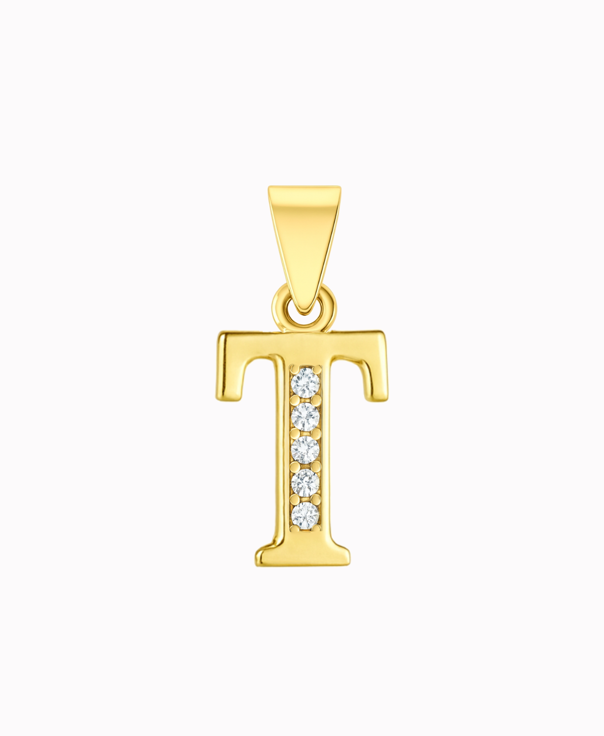 złota zawieszka literka T próba 585