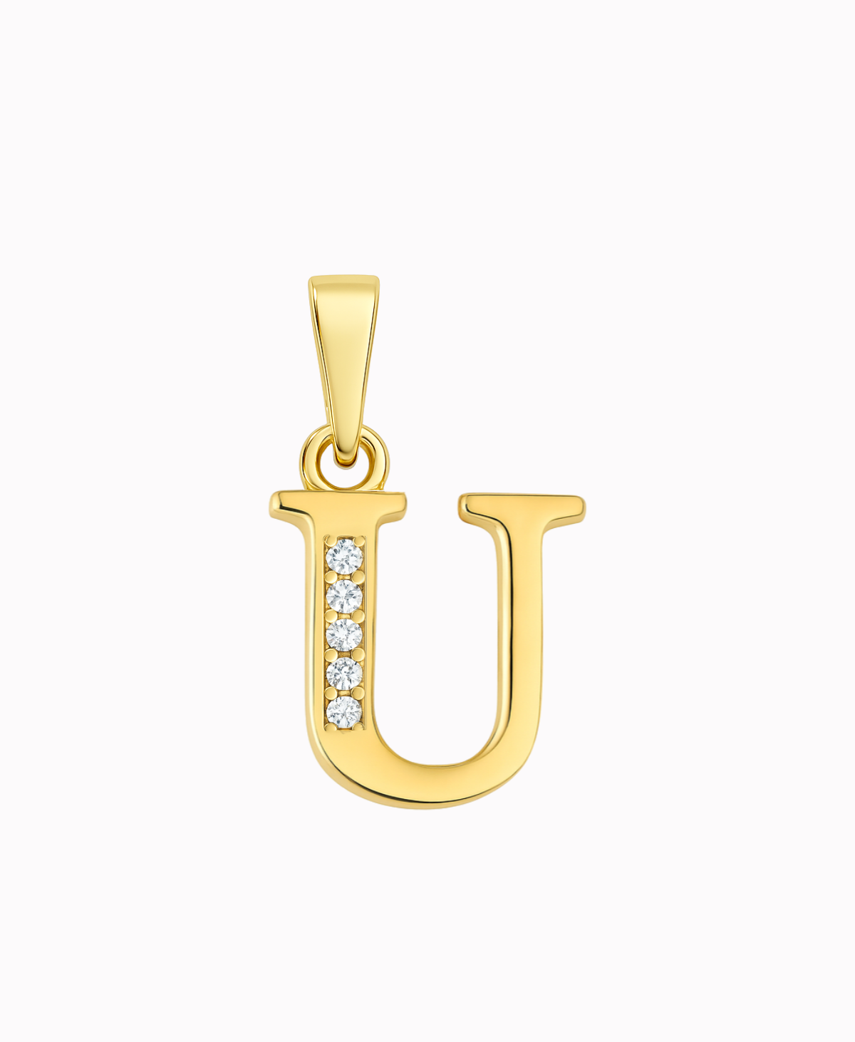 złota zawieszka literka U próba 585