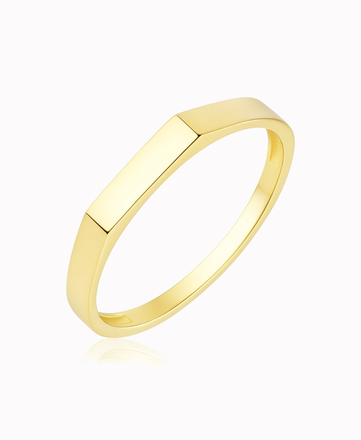 złoty pierścionek sygnet damski