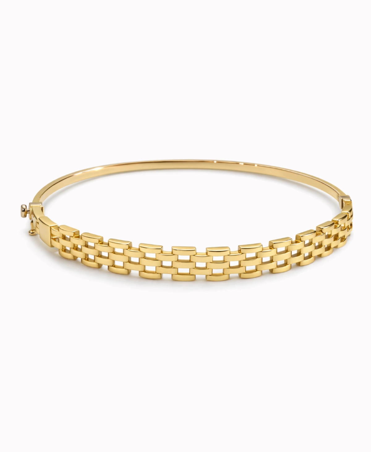 Złota bransoletka sztywna kratka pr. 585