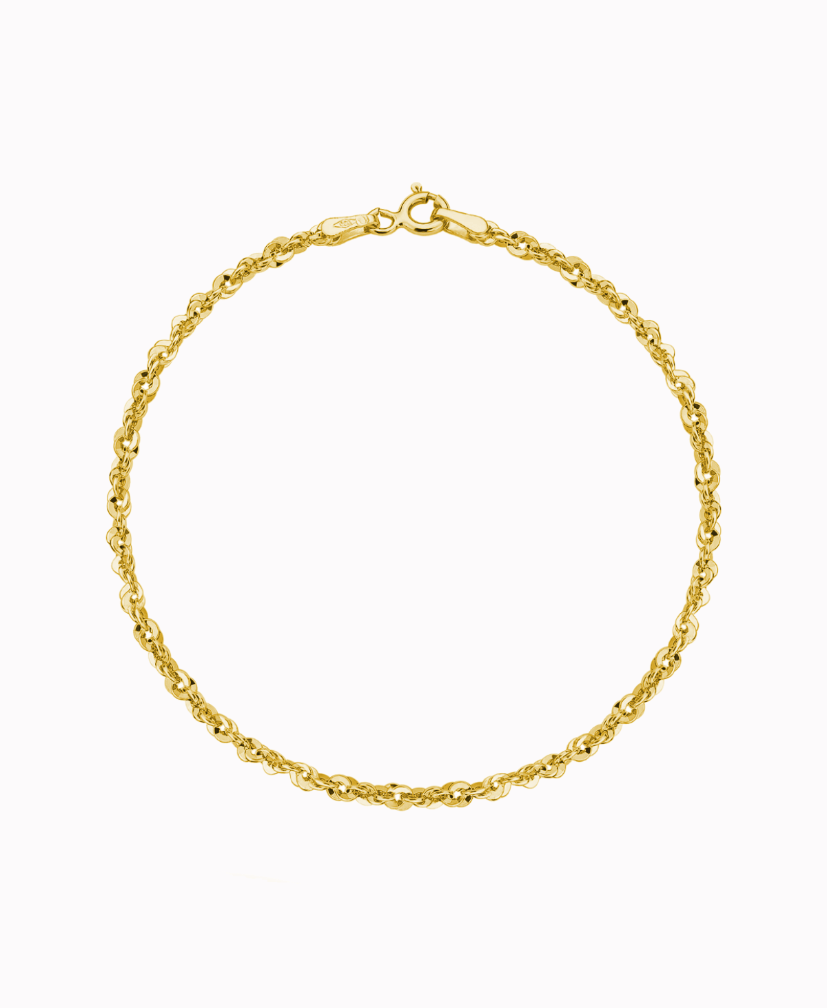 Złota bransoletka Iryda 2,5mm 18cm pr.585