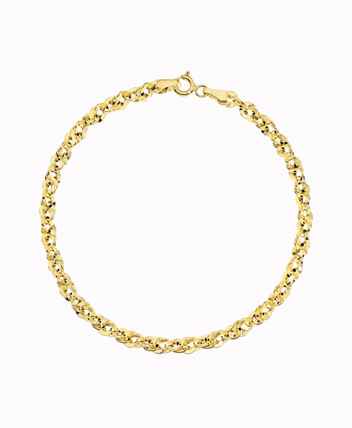 Złota bransoletka Iryda 3,7mm 18cm pr.585