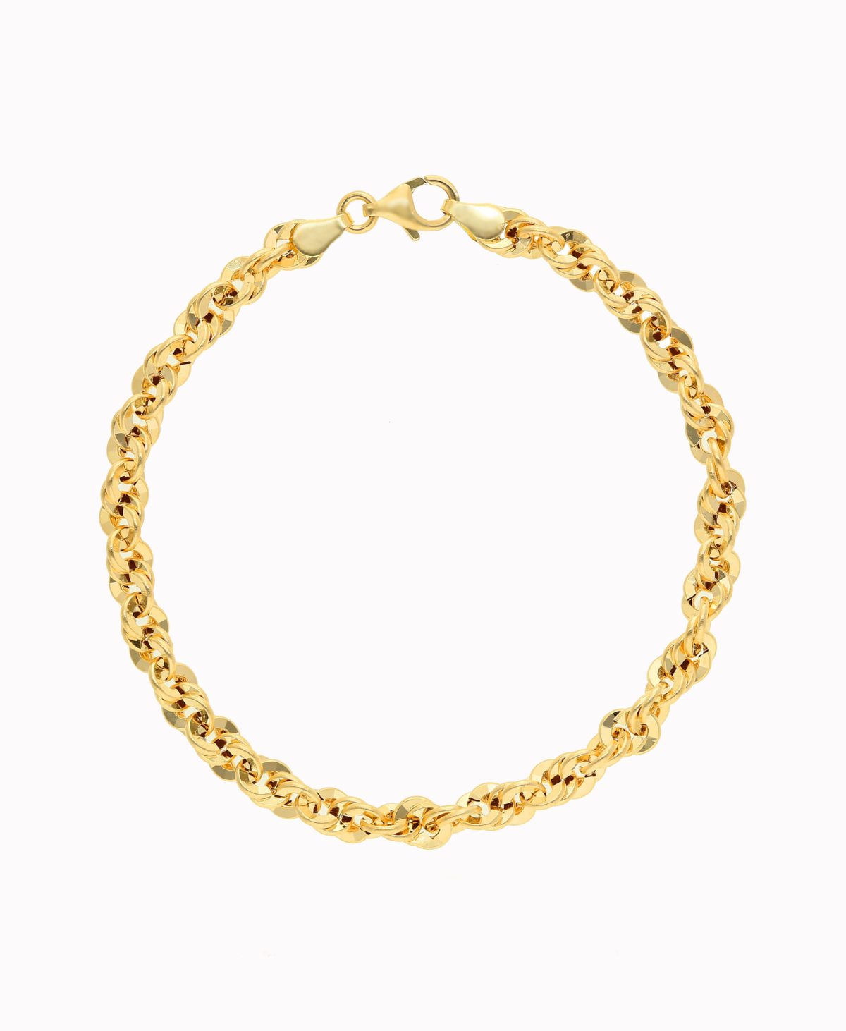 Złota bransoletka Iryda 5,5mm 19cm pr.585